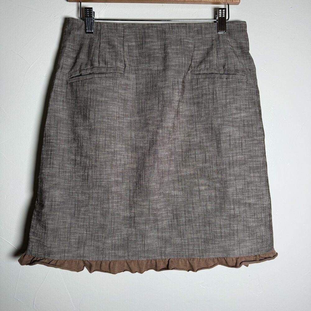 Matilda Jane Womens Brown Hammond Bay Skirt Ruffle Hem Size Small
